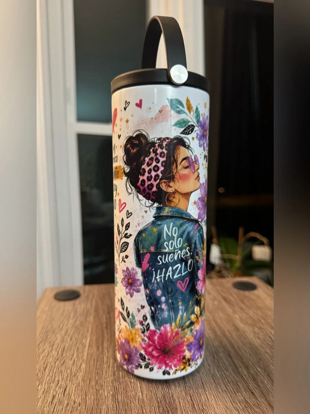Custom Water Bottle  Sports Skinny Insulated  20oz, Personalized